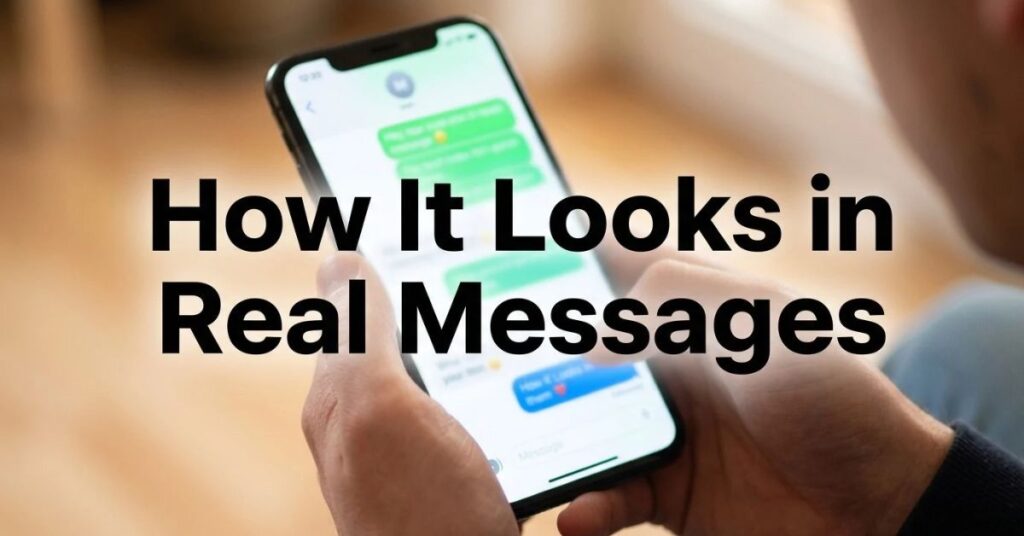 How It Looks in Real Messages